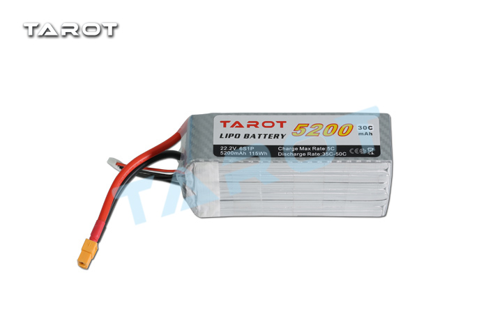 飞越/Tarot 锂电池6S/22.2V/5200mAh/30C TL2943